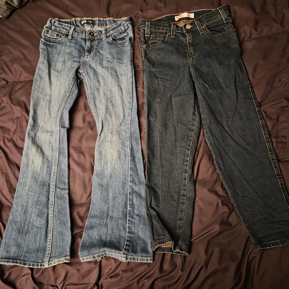 Stylish Girl's Blue Jeans